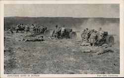 Anti-Tank Guns in Action Fort Ord, CA Postcard Postcard Postcard