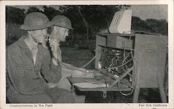 Communications In The Field Postcard