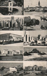 San Francisco Stamp Views Postcard