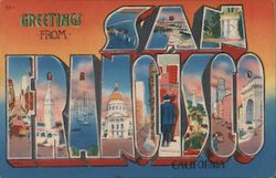 Greetings From San Francisco California Postcard