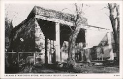 Leland Stanford's Store, Michigan Bluff, California Postcard