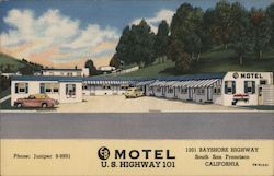 EB Motel U.S. Highway 101 San Francisco, CA Postcard Postcard Postcard