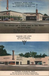 Burberick Motor Sale Postcard