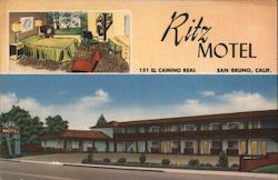 Ritz Motel Postcard