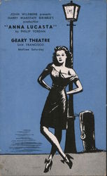 Anna Lucasta Geary Theatre Postcard