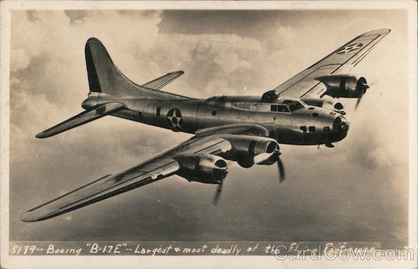 Boeing "B-17E" - Largest And Most Deadly Of The Flying Fortresses ...