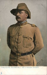 Theodore Roosevelt as a rough rider /Picture of Roosevelt in uniform Postcard