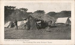 The Cooking Hut with Porters' Tents Postcard