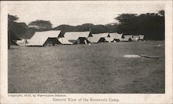 General View of the Roosevelt Camp / Picture of tents in camp Postcard