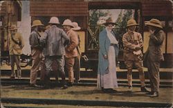 Roosevelt Arrives At Ranch Near Kapiti Kenya Africa Postcard Postcard Postcard