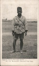 Ali., Col. Roosevelts Devoted Tent Boy Postcard