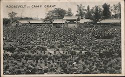 Roosevelt at Camp Grant Postcard