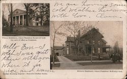 Wilcox Residence where Theodore Roosevelt took the oath of office as president Postcard Postcard Postcard