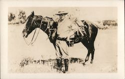 Roosevelt and horse photo Theodore Roosevelt Postcard Postcard Postcard