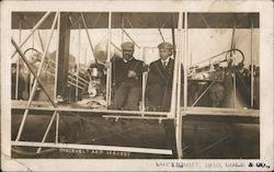 Teddy Roosevelt and Archibald Hoxsey Aviators Postcard Postcard Postcard