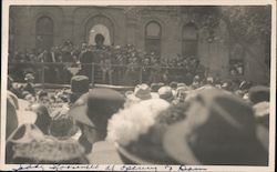 Photo of Teddy Roosevelt speaking to large group at opening of dam Phoenix, AZ Theodore Roosevelt Postcard Postcard Postcard