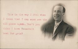 I have Roosevelt Beat for Grin Theodore Roosevelt Postcard Postcard Postcard