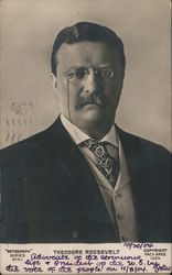 Theodore Roosevelt Postcard Postcard Postcard