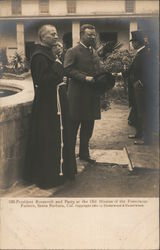 President Roosevelt and party at the Old Mission of the Franciscan Fathers Santa Barbara, CA Postcard Postcard Postcard