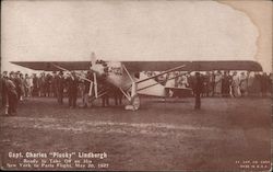 Capt. Charles "Plucky" Lindbergh Aviators Postcard Postcard Postcard