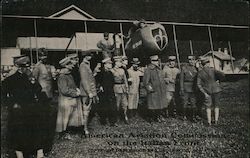 American Aviation Commission on the Italian Front Postcard