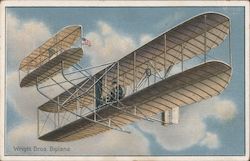 Wright Bros. Biplane Postcard