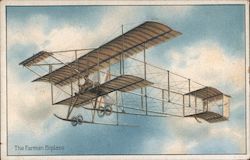 The Farman Biplane Aircraft Postcard Postcard Postcard