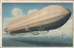 Zeppelin Airships Postcard Postcard Postcard