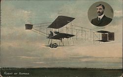 Flight of Henri Farman Aviators Postcard Postcard Postcard