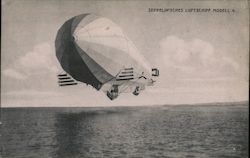 Zeppelin'sches Luftschiff Modell 4 Postcard