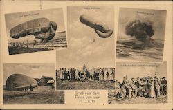 Series of German Zeppelins Postcard