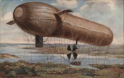 Motor Driven War Airship Airships Postcard Postcard Postcard