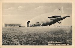 LZ 130 Graf Zeppelin Landung in Leipzig Flugplatz 1939 Airships Postcard Postcard Postcard