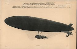 Military Dirigible "Fleurus" Postcard