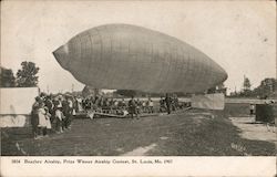 Beachey Airship, Prize Winner Airship Contest, St. Louis, Mo. 1907 Missouri Postcard Postcard Postcard