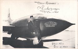 Bell XS-1, Piloted by Chuck Yaeger Aviators Postcard Postcard Postcard