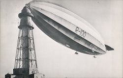 Rigid Airship H.M.A. R-100 Postcard