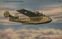 U.S. Navy Patrol Bomber XPB2Y-1 Aircraft Postcard Postcard Postcard