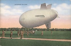 Motorized Balloon - World War II Postcard