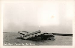 Wiley Post and Will Rogers Plane Crash Postcard