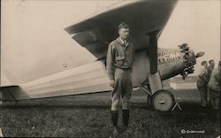 Charles Lindbergh and Spirit of St Louis Aviators Postcard Postcard Postcard