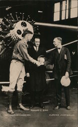 Capt. Charles Lindbergh, Richard E. Byrd, Clarence Chamberlain Postcard