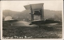 Curtiss Flying Boat Aircraft Postcard Postcard Postcard