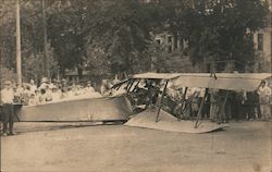 Early Aviation, Crashed Airplane Aircraft Postcard Postcard Postcard