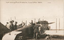 Ruthie May's First Airplane, June 24th, 1920 Aviators Postcard Postcard Postcard