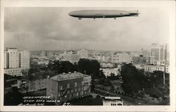 Shananeoah over Long Beach California Postcard Postcard Postcard