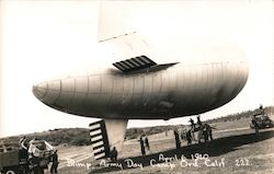 Blimp, Army Day, Camp Ord. - April 6, 1940 Postcard