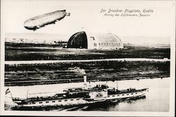 Airfield Dresden-Kaditz - Descent of the Air Cruiser Zeppelin Postcard