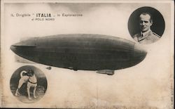 IL Dirigibile "Italia" in Esplorazione al Polo Nord Postcard