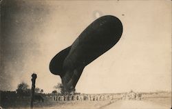 WWI Observation Balloon 1918, France Postcard